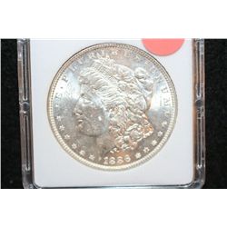 1886 Silver Morgan $1,  MCPCG Graded MS63