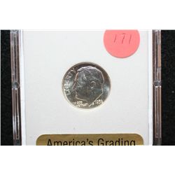 1956-D Roosevelt Dime, SGS Graded MS70