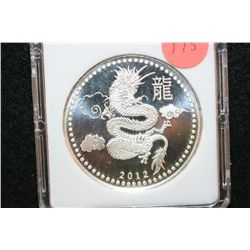 2012 Year of the Dragon Foreign Coin, .999 Fine 1 Oz., MCPCG Graded PF69