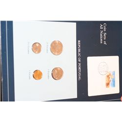 Republic of Portugal; Coin Sets of All Nations W/Stamp dated 1986