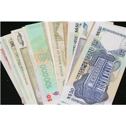 Foreign Bank Note, various dates, conditions & denominations, lot of 25