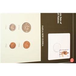 Papua New Guinea; Coin Sets of All Nations W/Stamp dated 1992