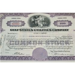 Gulf States Utilities Co. Stock Certificate dated 1954