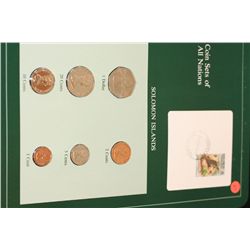 Solomon Islands; Coin Sets of All Nations W/Stamp dated 1984