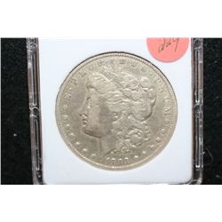 1893-CC Silver Morgan $1, MCPCG Cleaned Fine Details