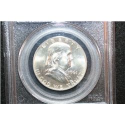 1961-D Ben Franklin Half Dollar, PCGS Graded MS64