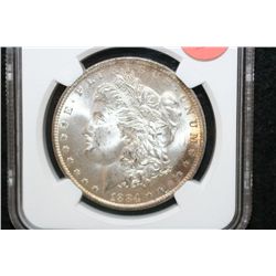 1884-O Silver Morgan $1, NGC Graded MS64