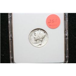 1921-D Mercury Dime, MCPCG Graded G-4