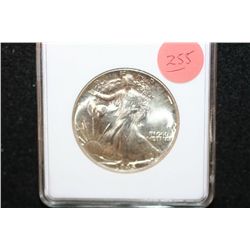 1945 Walking Liberty Half Dollar, ANACS Graded MS65