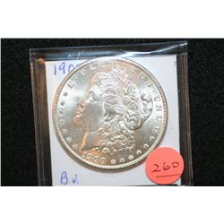 1900 Silver Morgan $1, BU