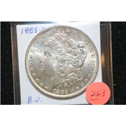 1883-O Silver Morgan $1, BU
