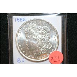 1886 Silver Morgan $1, BU