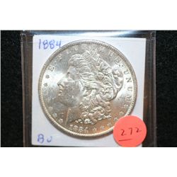 1884-O Silver Morgan $1, BU