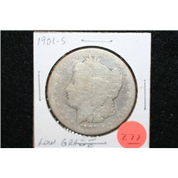 1901-S Silver Morgan $1, Lower Grade