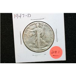1947-D Walking Liberty Half Dollar