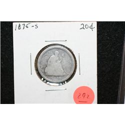 1875-S Seated Liberty 20 Cent Piece