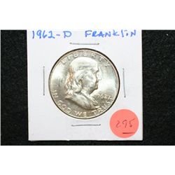 1962-D Ben Franklin Half Dollar