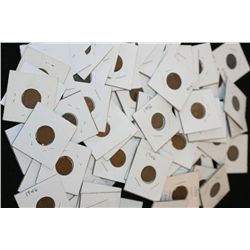 Wheat Back Penny, various dates & conditions, lot of 70