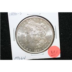 1880-S Silver Morgan $1, MS64