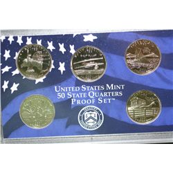2001-S US Mint State Quarter Proof Set