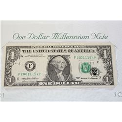 1999 US Federal Reserve Note $1, Atlanta GA Reserve, #D77763978B "Millennium Note"