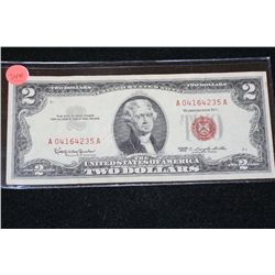 1963 United States Note $2, Red Seal, #A04164235A