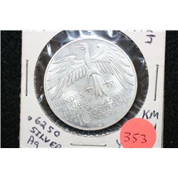 1972J German 10 Deutsche Mark Foreign Coin, .6250 Silver