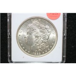 1885 Silver Morgan $1, MCPCG Graded MS60