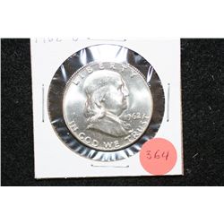 1962-D Ben Franklin Half Dollar