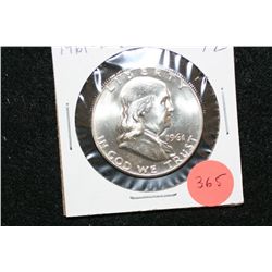 1961-D Ben Franklin Half Dollar