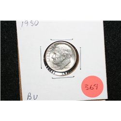 1950 Roosevelt Dime, BU