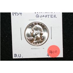1954 Washington Quarter, BU