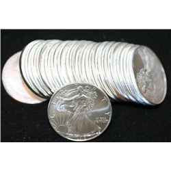 2010 Silver Eagle $1, Roll, lot of 20
