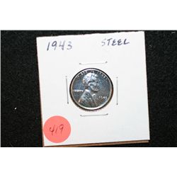 1943 Steel Wheatback Penny