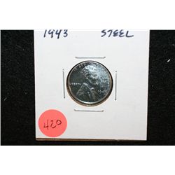 1943 Steel Wheatback Penny