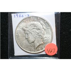 1922-D Peace $1