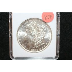 1883-O Silver Morgan $1, MCPCG Graded MS63