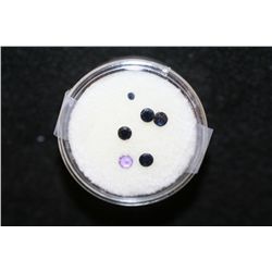 Loose Stones, various colors & sizes, lot of 6