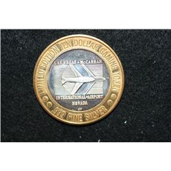 McCarran Slots Limited Edition Two-Tone $10 Gaming Token, .999 Fine