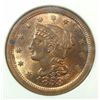 Image 2 : 1853 LARGE CENT NGC MS-64 RB