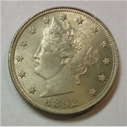 1892 LIBERTY NICKEL MS-65