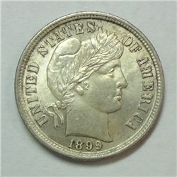 1899 BARBER DIME MS-64