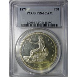 1876 TRADE DOLLAR PCGS PROOF 62 CAM