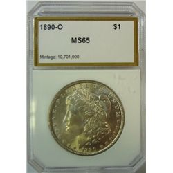 1890-O MORGAN DOLLAR PCI MS-65