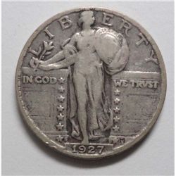 1927S Standing Liberty quarter  VG/F