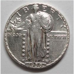 1930 Standing Liberty quarter  Solid AU