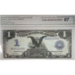 1899  $1 silver certificate CGA67