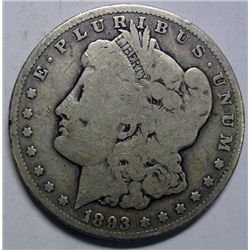 1893-O MORGAN DOLLAR VG
