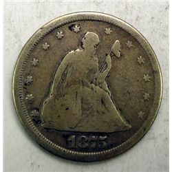 1875-S TWENTY CENT VG