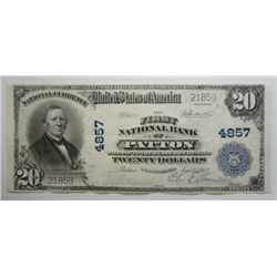 1902 $20 National currency  Patton PA  AU